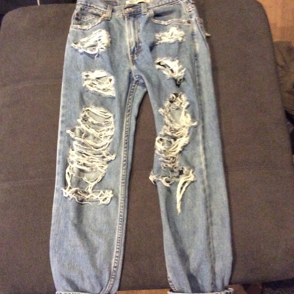 Ripped vintage Levi jeans